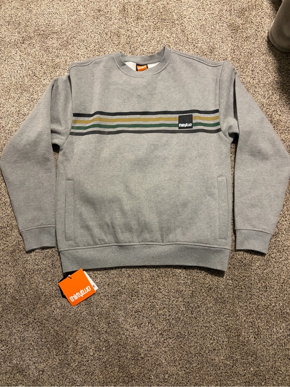 NWT Thirty Two Gray Crewneck Men’s L